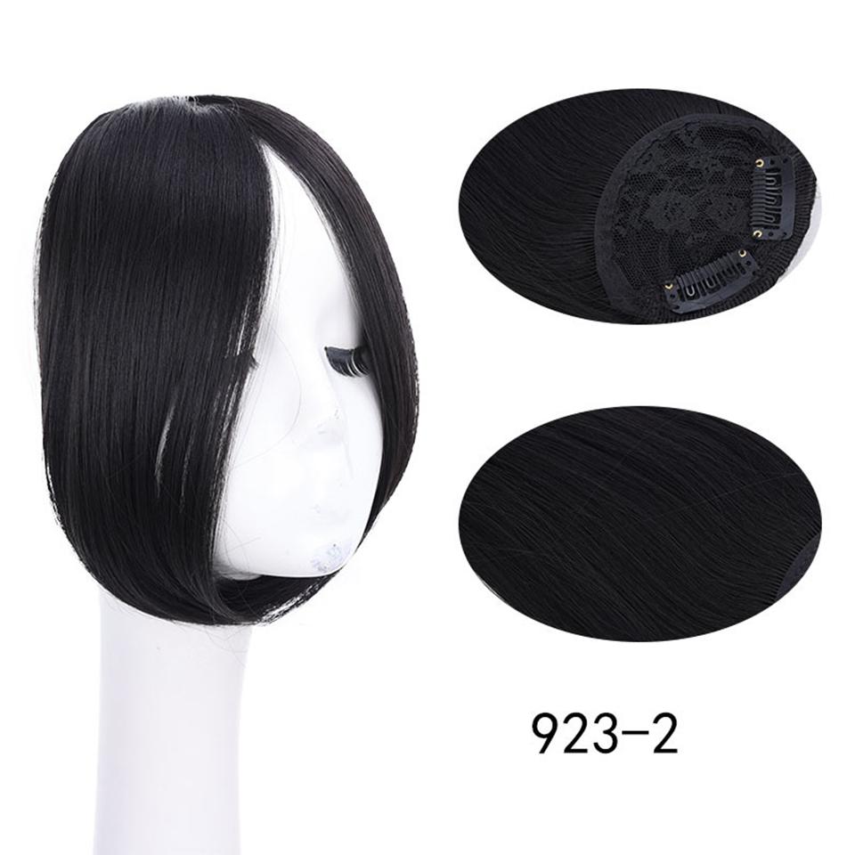 Синтетический парик WTB, кусок парика с челкой, женский натуральный передний лоб, можно разделить на части парика с односторонней распущенной челкой