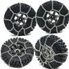 RC Car Rock Crawler Metal Tire Chains Snow Chains Anti-Slip Chains for Trx4 Trx-4 (4 Pieces)