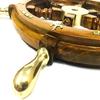 Wooden Ship's Wheel 45.72 Cm In Diameter with Handle and Anchor. Gift Item