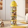 Vertical Toy Storage Tube Stuffed Animal Organization Tube Transparent Plush Doll Storage