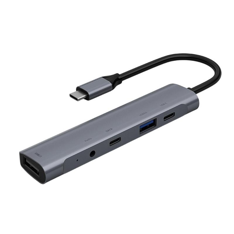 Адаптеры USB C из алюминиевого сплава с поддержкой 4K HDTV, быстрой зарядки 60 Вт PD и расширения множеством портов