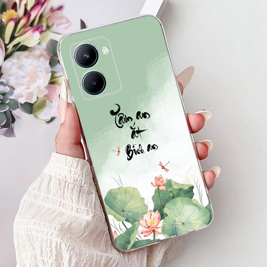 Чехол для Realme C33 2023 RMX3627 Цветы Расписной Чехол Мягкий Силиконовый Чехол Для Realme C31 C 33 RealmeC31 RealmeC33 Корпус