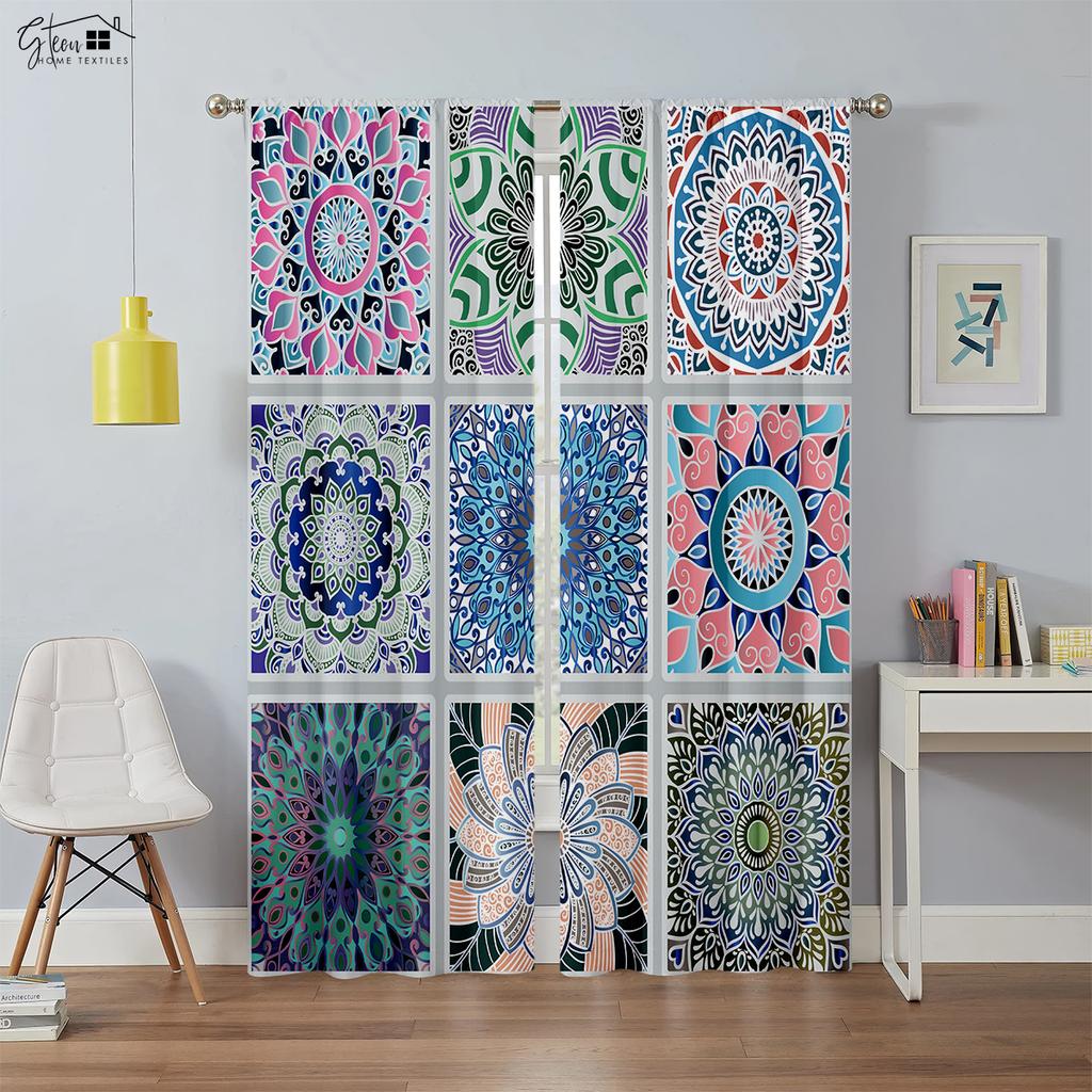 2 шт. в упаковке, цветные шторы в клетку в стиле бохо, подходят для спальни, гостиной, кабинета, декоративные шторы