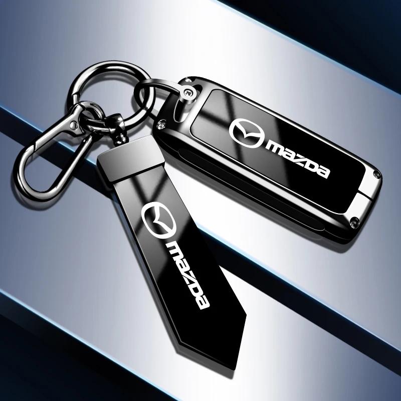For Mazda Axela Atenza 3 2 6 CX3 CX5 CX30 CX8 CX9 MX5 RX7 RX8 SKYACTIV Zinc Alloy Car Key Holder Remote Protector Car Key Cover h6