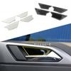 Cover Stick Trim Stainless Steel Door Inner Handle Bowl Frame Panel For Volkswagen VW Polo Hatchback