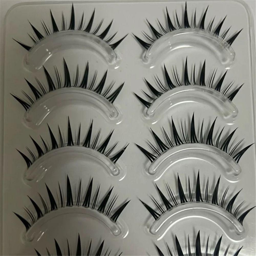 5 пар накладных ресниц из искусственной норки, драматичные мокрые колючие ресницы для женщин, девушек