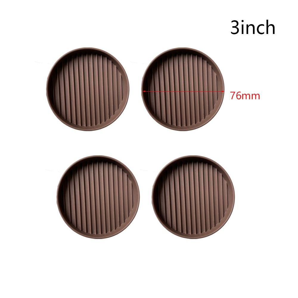4Pcs/set Non Slip Furniture Pads Rubber Chair Feet Stoppers Caster Cups  Couch/Chair/Bed Stoppers