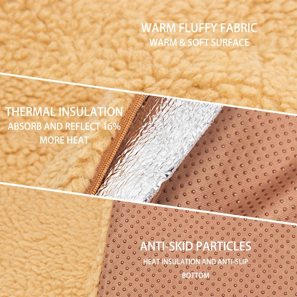 Самонагревающийся коврик для домашних животных на зиму: держите вашего пушистого друга в тепле и уюте без электричества — идеально подходит для домашних животных, которые любят обниматься