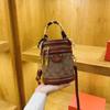 Bucket Bag Crossbody Fortune Bucket Design Shoulder Bag Retro Printing Portable Crossbody Bag Generation Fashion