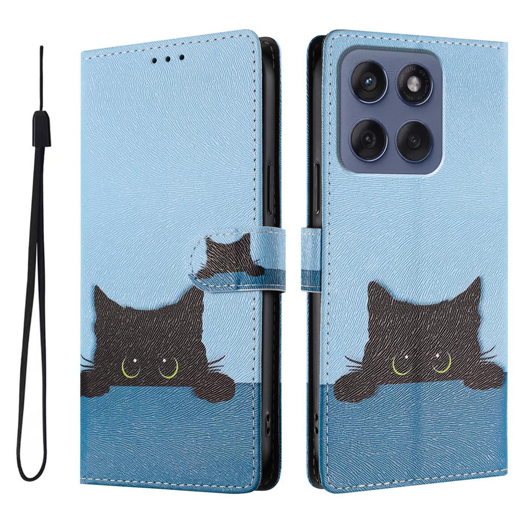 Cartoon Magnetic Leather Wallet Case for Moto Edge 5G UW 2026 30 40 50 60 70 Neo X30 Pro 2026 G Play 2026 Ultra Fusion Cover