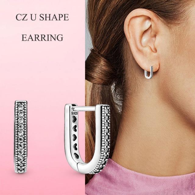 925 Серебряные серьги-гвоздики Женские модные серьги-гвоздики Ювелирные изделия