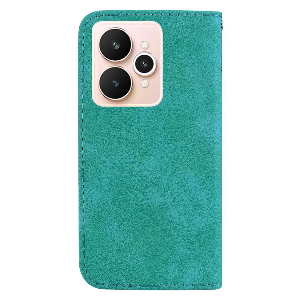 For Realme 15 Pro 5G/15 5G Stand Case 7-Shaped Pattern Imprint Leather Phone Cover with Strap