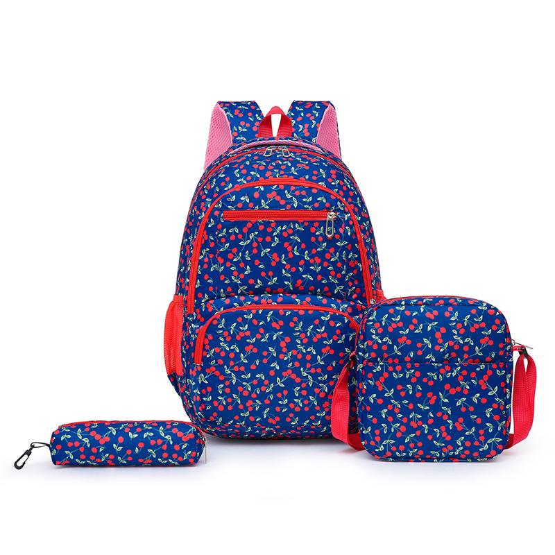 Женский комплект из трех рюкзаков для учеников младших классов, школьный ранец с сумкой через плечо, сумка для ручек