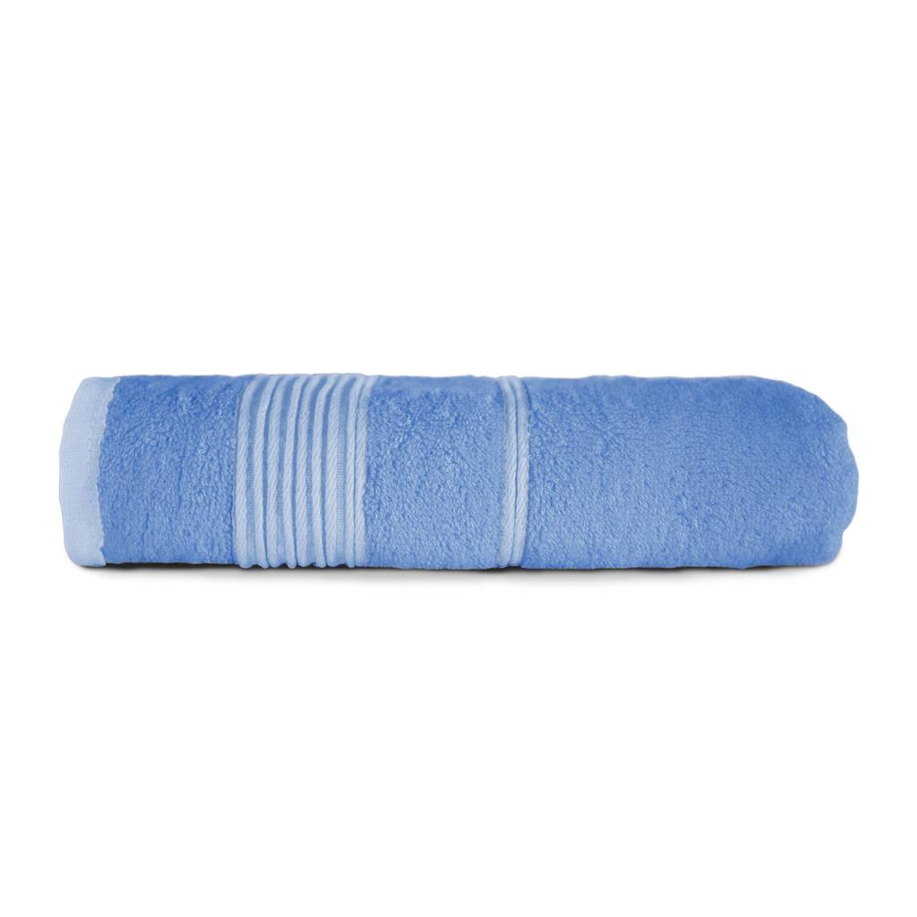 Towel 70x140 large, natural bamboo fiber, blue