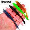 10PC Fishing Soft Bait, Needle Tail Thread Road Bait, Inverted Fishing Bait, Floating Water Soft Insect Biomimetic False Bait