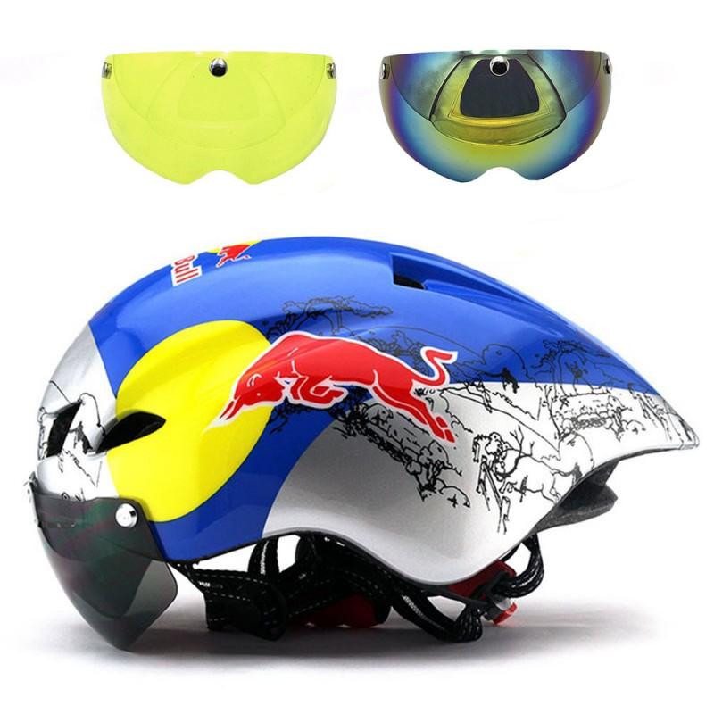 YUMAJ Aero TT Road Mountain Bike Helmet Magnetic Windproof Replacement Lens