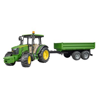 Трактор bruder JD5115M Зеленый прицеп BR02108 &