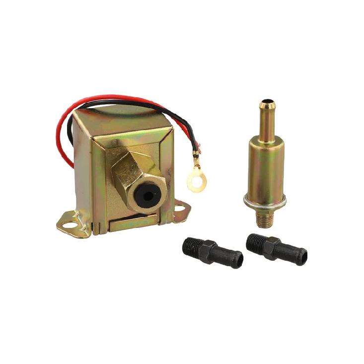 12-вольтный inline топливный насос, электрический, 2-54 PSI, низкого давления, для дизельных и бензиновых автомобилей, с медным сердечником и компонентами в железном корпусе
