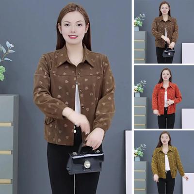 Женская вельветовая куртка-рубашка оверсайз на пуговицах с лацканами, повседневная блузка с длинным рукавом, топы, осенняя верхняя одежда