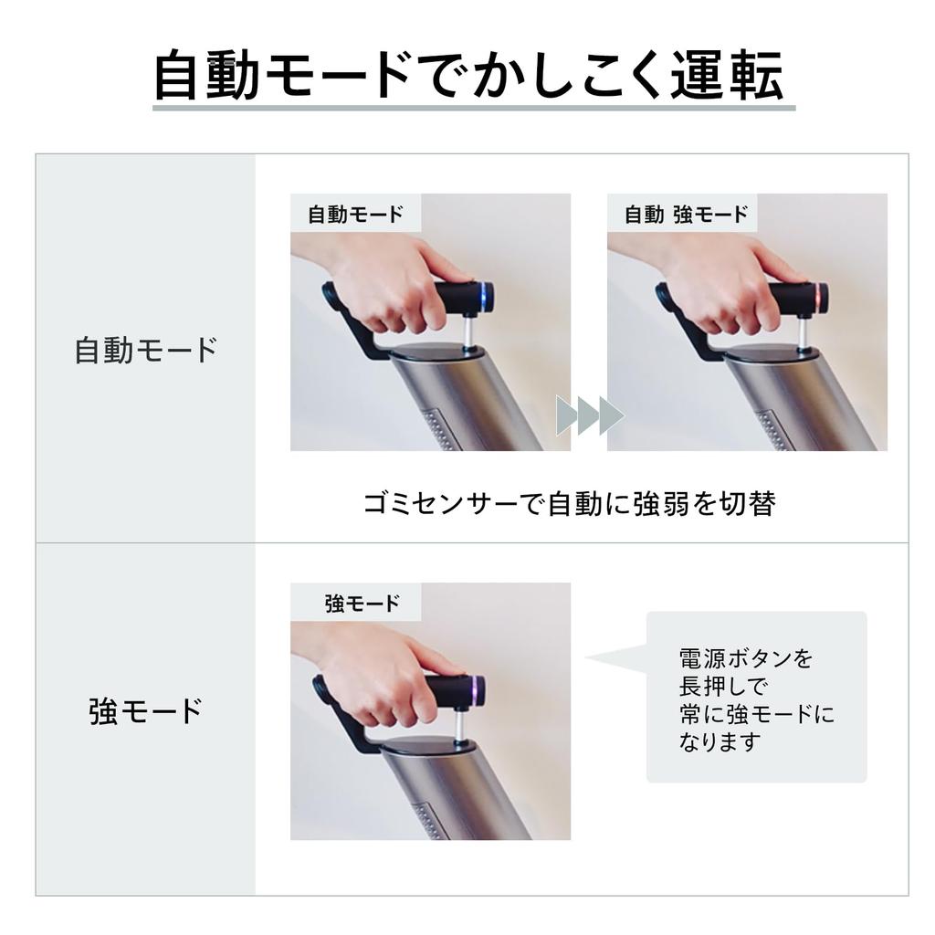 Twin Bird Cordless Stick Vacuum Paper Pack Type Handy Power Metallic Grey Cleaner, Cleaner, Lightweight, Rechargeable, Self-Handling, Brush,