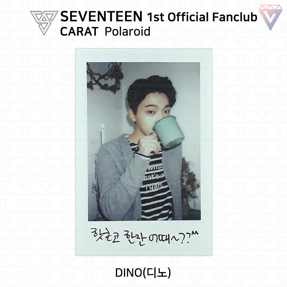 Seventeen Первая официальная фотокарточка фан-клуба Carat Polaroid KPOP K-POP