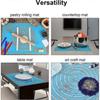 Extra Large and Thick Non-Stick Silicone Baking Pastry Mat with Dough Scraper, Non-Slip Fondant Rolling Mat(71x51cm, Blue)