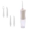 Allseasons Oral Irrigator Oral Fresh 3 Level Adjustment 180ml Tank 4 Replacement Nozzles Water Floss Jet Cleaning Power Washer Travel Home USB