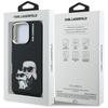 Karl Lagerfeld IML Aquarelle Karl & Choupette & Logo Case for iPhone 16 Pro Black