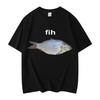 Fih Fish Funny Meme T Shirt High Quality Fashion Short Sleeve T-shirts Men Women Clothing Oversized Cotton T-shirt Streetwear