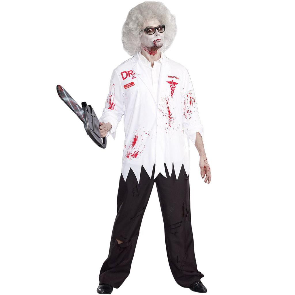 Костюм медсестры-зомби из дома с привидениями, косплей, костюм медсестры с кровью зомби на Хэллоуин, медицинский костюм