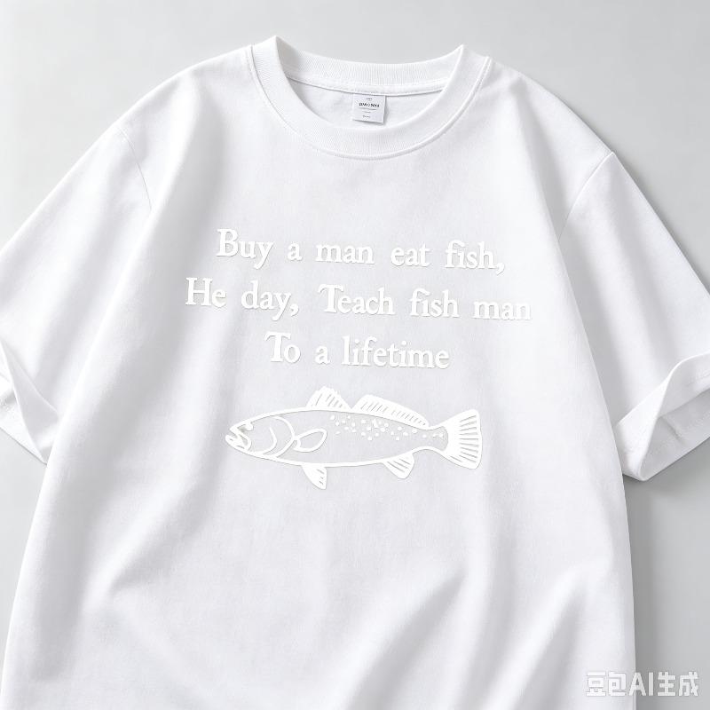 Funny Bass Fish Graphic Tshirt Casual Short Sleeve Crew Neck Tee Buy A Unisex Eat Fish Meme Fisherunisex Unisex Summer Printed Top