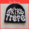 Unisex Acrylic Knit Cap With Alphabet Embroidered For Casual Winter Outdoor Fashion