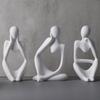 DIY Thinker Statue Silicone Mold 3D Nordic Art Abstract Human Body Plaster Ornament Mould Epoxy Resin Handicraft Mold Home Decor