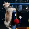 Космическая капсула когтеточка для кошек кошачье гнездо интегрированная кошачья маленькая квартира сизалевая кошачья полка кошачий когтеточ столбик дерево не занимает кошачьи игрушки