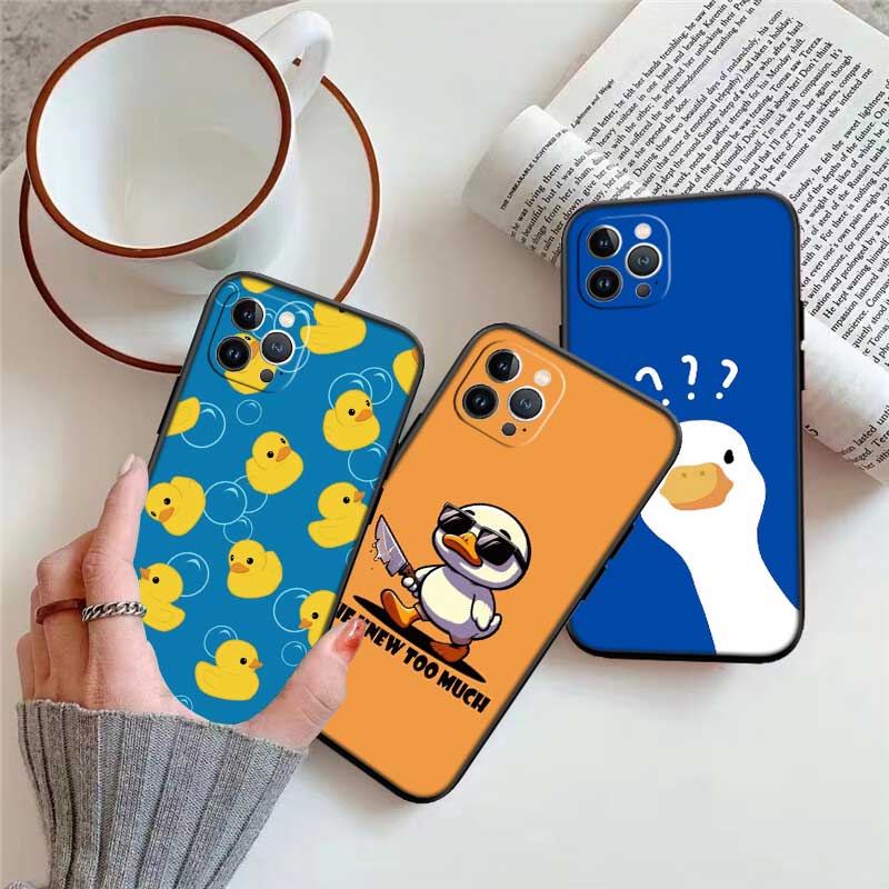 DUCK Cartoon Phone Case for Motorola Moto Edge 60 60s 70 G86 G56 G54 E14 G04S G45 G54 G64 S30 S50 X30 X40 X50 Ultra Pro Power