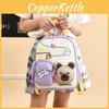 Bear Animal Print Backpack With Lightweight Oxford Fabric Schoolbag Kids Gift