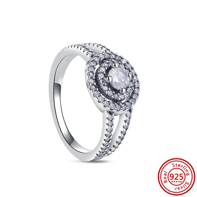 Новое весеннее кольцо с цветочным бантом и перьями, Корона клевера, сверкающее стерлинговое серебро 925 пробы, круглое кольцо, женское оригинальное европейское ювелирное украшение