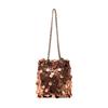 Ielgy Fashion Sequined Shoulder Messenger Bag Large Capacity Bucket Bag