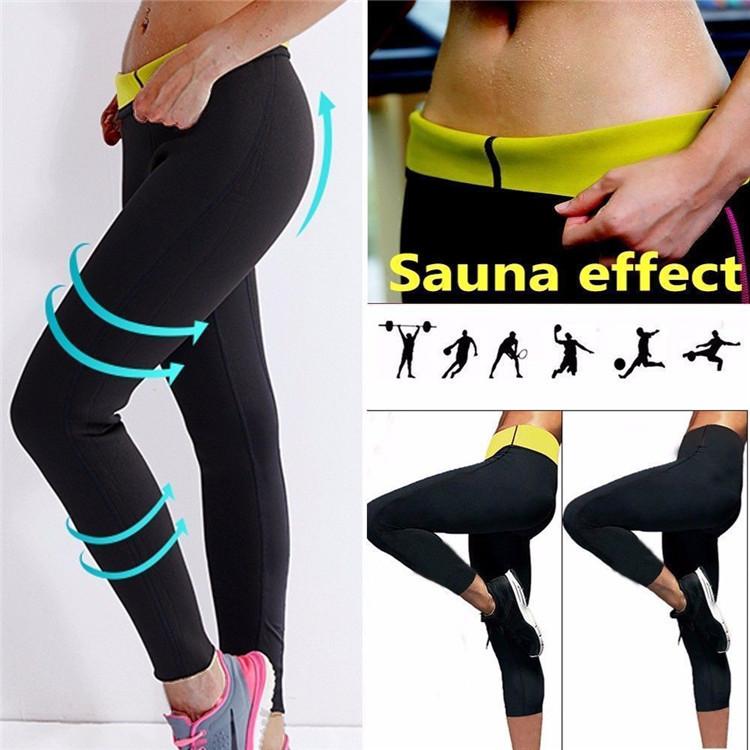 Женские брюки для сауны, термоспортивные леггинсы, неопреновый формирователь тела, корректирующее белье для тренировок, тренажерный зал, фитнес, спортивная одежда, брюки для похудения, компрессионный костюм для сауны с высокой талией