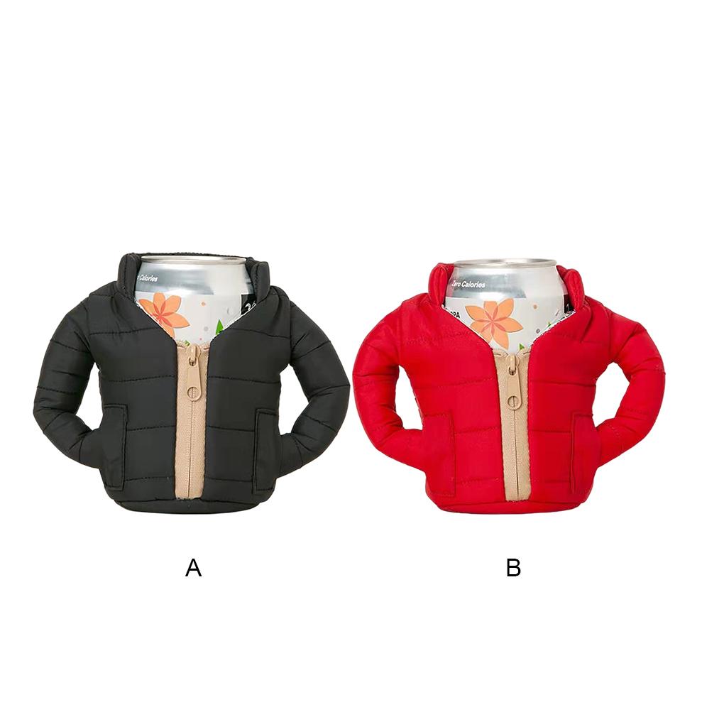 Мягкое мини-пальто может служить чехлом для бутылки с напитком, рукавом для кофейных кружек, оберткой для напитка, бытовыми принадлежностями, поделками, украшением, персонализированным