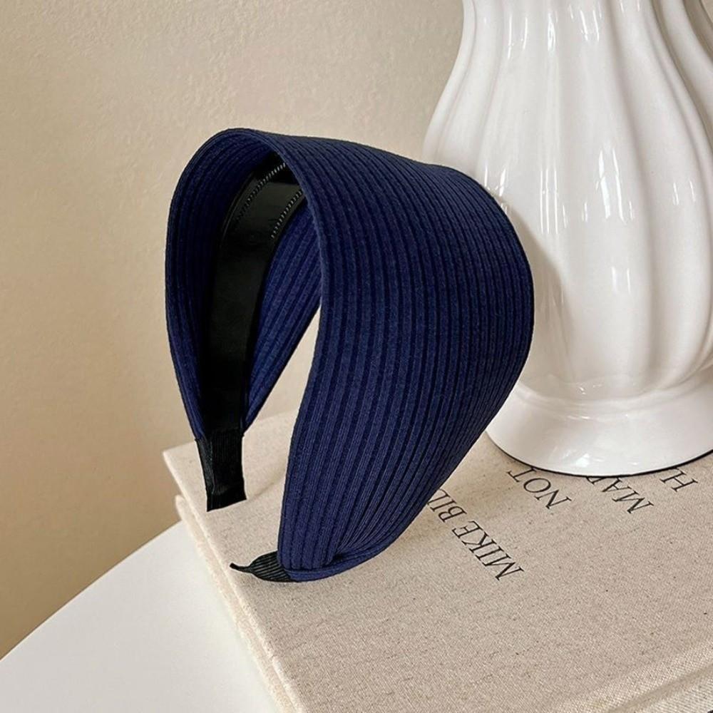 High-End Turban Headband Soft Head Band Trendy Wide Knitting Hairbands Hair Accessories