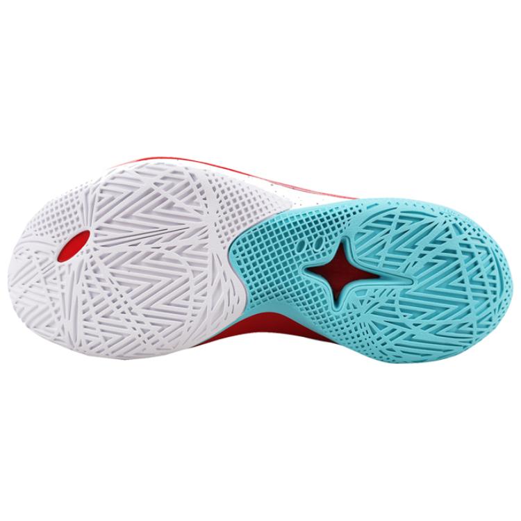 Li Ning Sonic 12 Shock Absorbing Durable Low Top Basketball Shoes Men Sneakers Blue White ABAU019-15