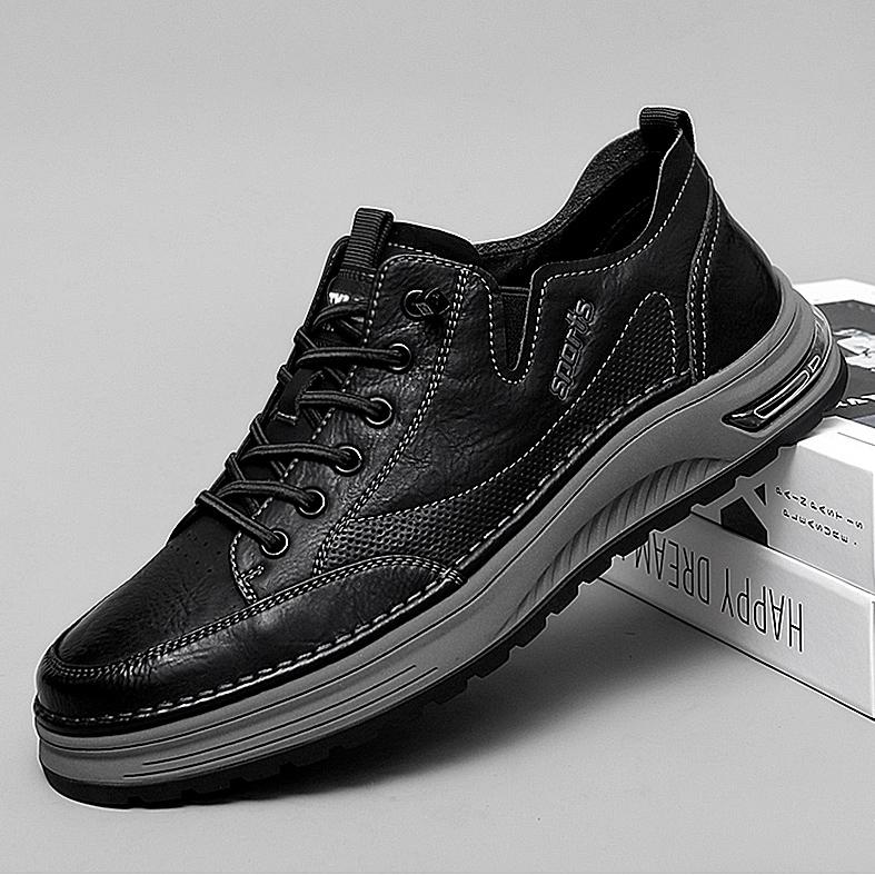 High Quality Mens Sports Sneakers Non-Slip Hiking Footwear Vintage Style Male Mountaineering Shoes Genuine Leather Mens Trainers