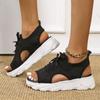 Sandal Women Summer 2024 Casual Platform Shoes Thick-Soled Lace-Up Sandalias Open Toe Beach Shoes for Women Zapatos Mujer