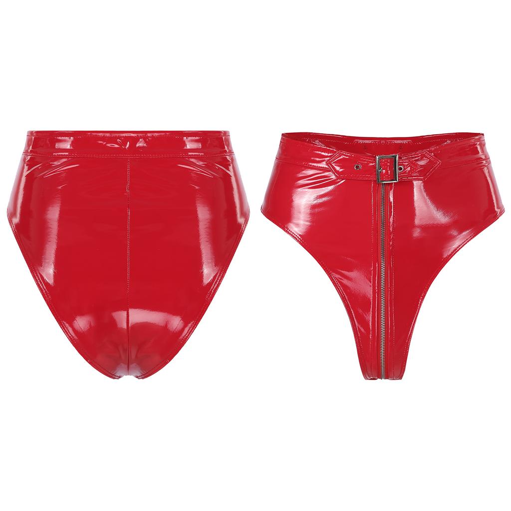 Женские блестящие шорты с высокой талией и молнией спереди, шорты для рейв-танца