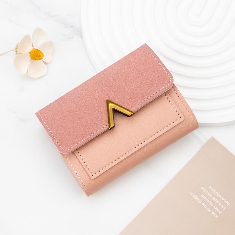 Версия Женская короткая сумка для карт Маленький кошелек с несколькими отделениями для карт