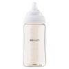 MOYUUM Plastic Baby Bottle, White, 270ml (PPSU), for Ages 3 Months and Up, Wide Neck, Round Hole, 2025 Model