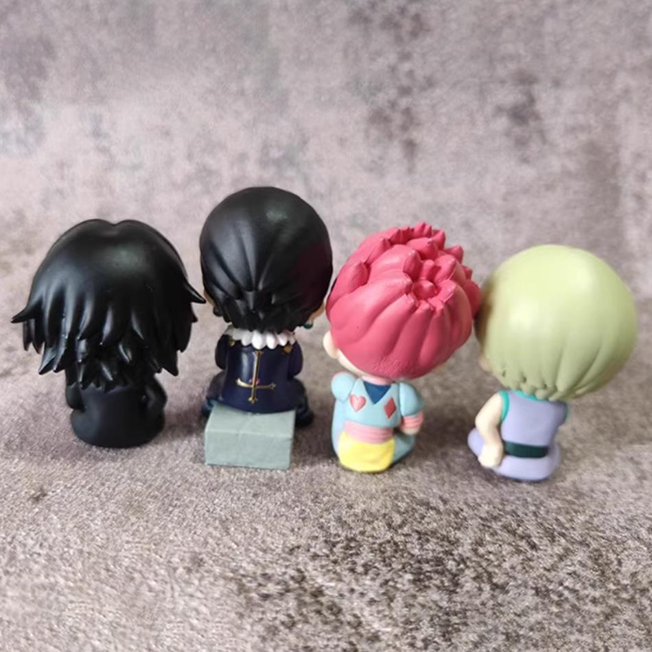 Аниме Фигурка Фигурка Killua Zoldyck Kurapika Фигурка Hisoka Фигурка Feitan Мини Модель Куклы Игрушка Подарки