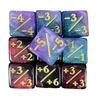 10Pcs 16mm 6 Side Dice Counters +1/1 Counting Dice And Dual Color Positive And Negative Compatible With Card Game Accessories
