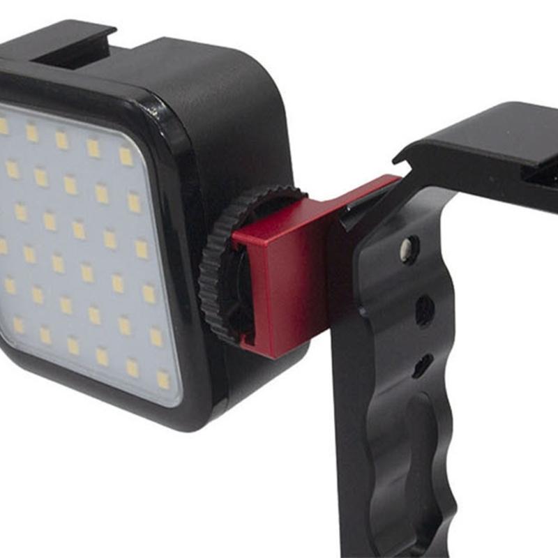 Универсальные адаптеры-крепления для DSLR-камер из алюминиевого сплава с отверстием под винт 1/4 дюйма для микрофонов, светодиодных панелей, аксессуаров, совместимость с штативами